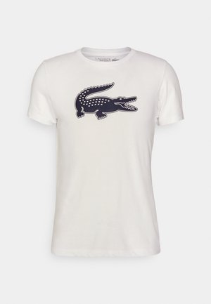 PRINTED - Sports T-shirt - white/black