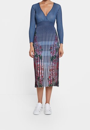 Gebreide jurk - blue