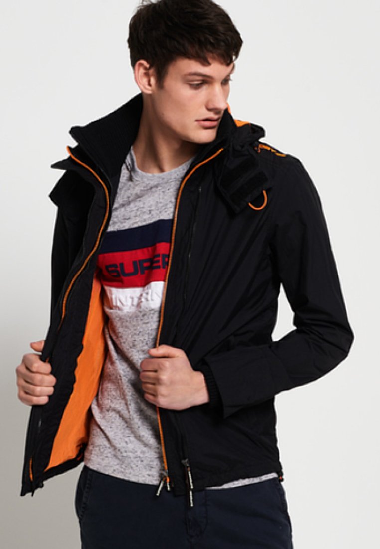 superdry black orange jacket