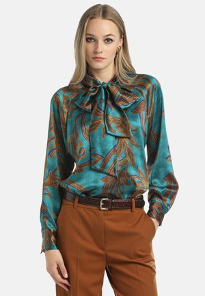 Luisa Spagnoli LIVERI - Bluza - turchese tabacco