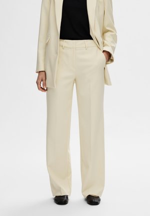 Selected SLFRITA WIDE PANT - Trousers - birch