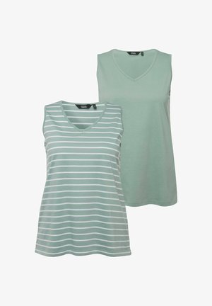 Ulla Popken, 2ER-PACK - Top - light moss green