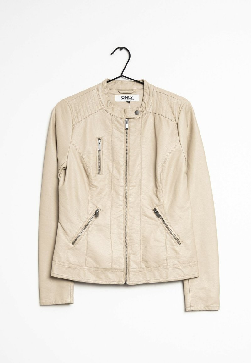 ONLY Veste en similicuir - beige