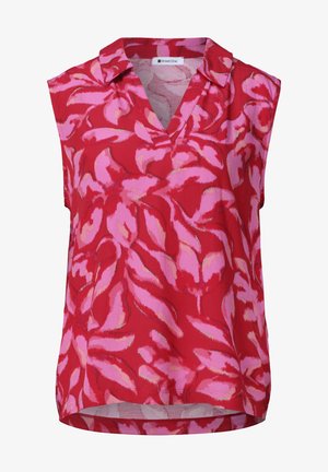 Street One, TOP MIT KRAGEN UND STRUKTURMIX - Top - salsa red