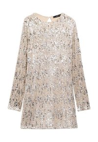 Mango Cocktailkleid/festliches Kleid - silver-coloured
