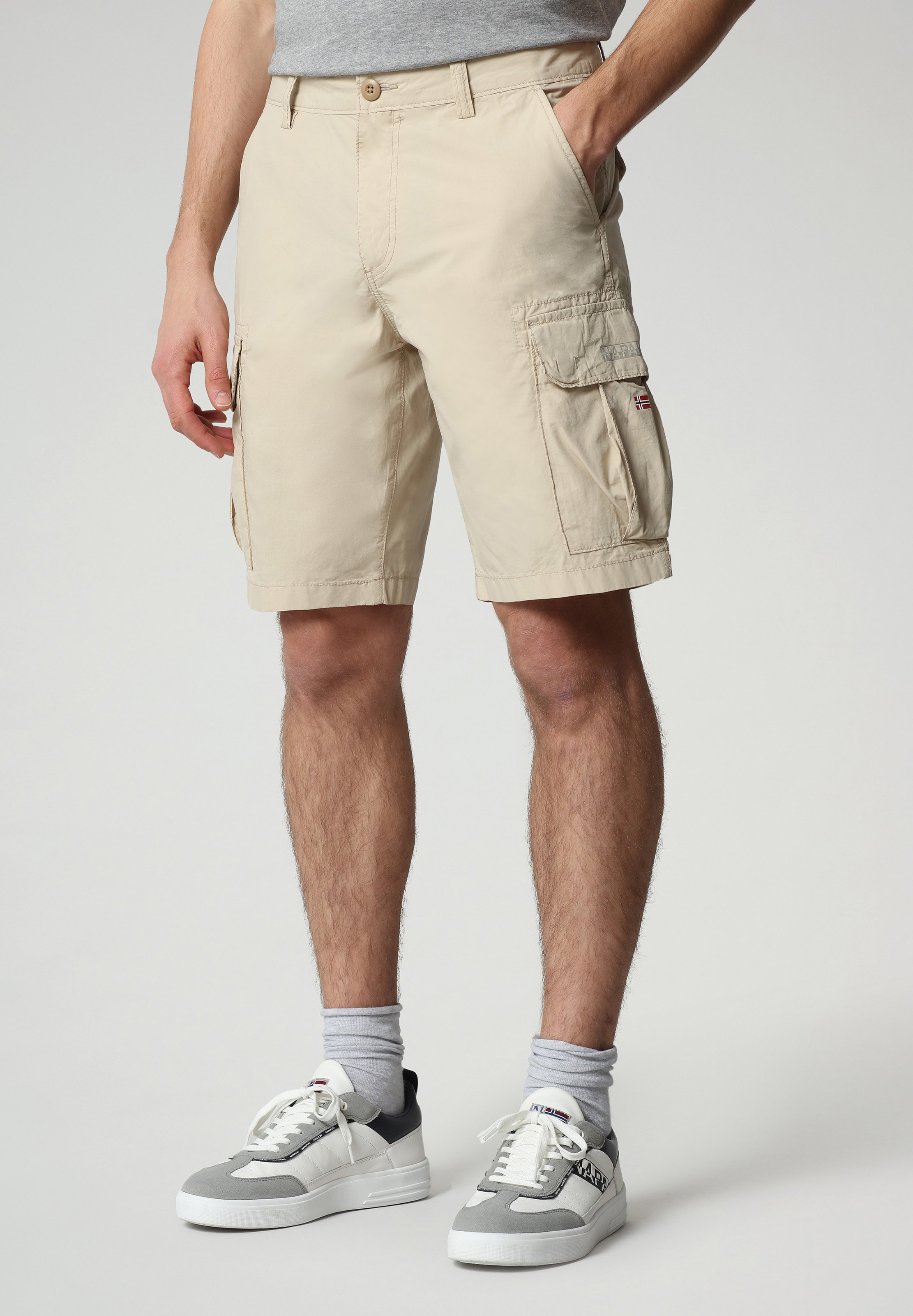 Napapijri N-ICE CARGO - Shorts - natural beige/beige - Zalando.it