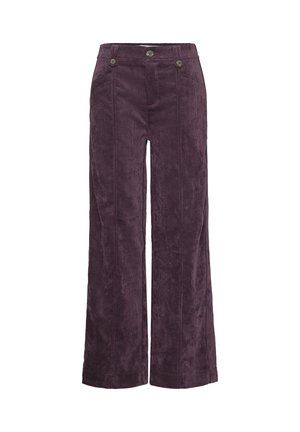 Street One Studio, HIGH WAIST WIDE LEG HOSE IM CASUAL FIT - Pantalon classique - very berry