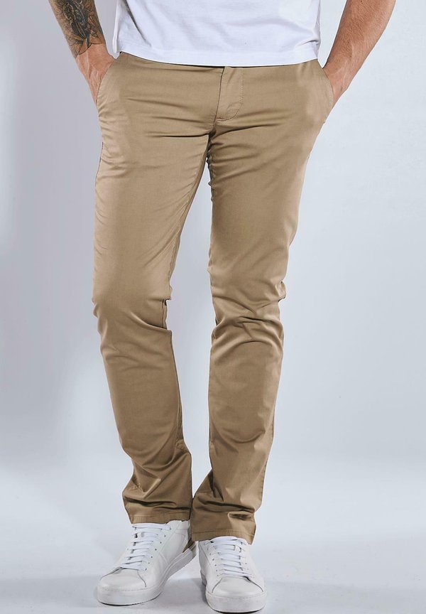 MIT TUNNELZUG - Stoffhose - beige