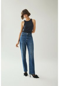 VILA JAF HW- NOOS - Straight leg jeans - m blue denim