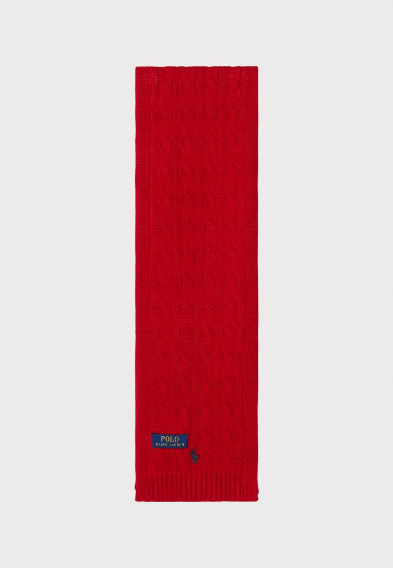 Polo Ralph Lauren CABLE-KNIT COTTON SCARF UNISEX - Šalle - red