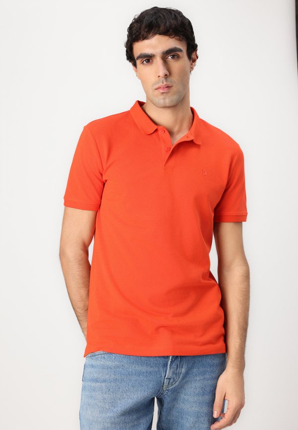 Polo shirt - deep fiery orange4