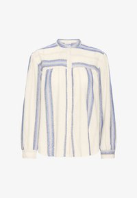 Sélectionné, creme with blue stripe