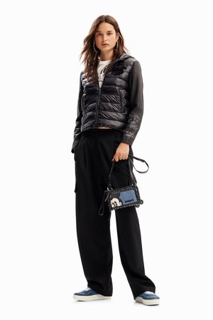 CHAQ MICKEY MOUSE - Faux leather jacket - black