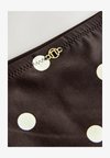 Bikini bottoms - chocolate brown cream spot