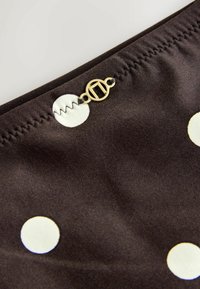 TIE SIDE FIT - Bikini-Hose - chocolate brown cream spot