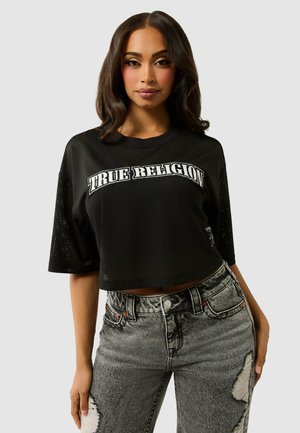True Religion Print T-shirt - black