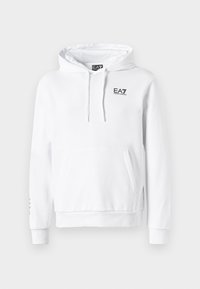 TRAIN LOGO SERIES HOODIE EXTENDED - Felpa con cappuccio - white/black