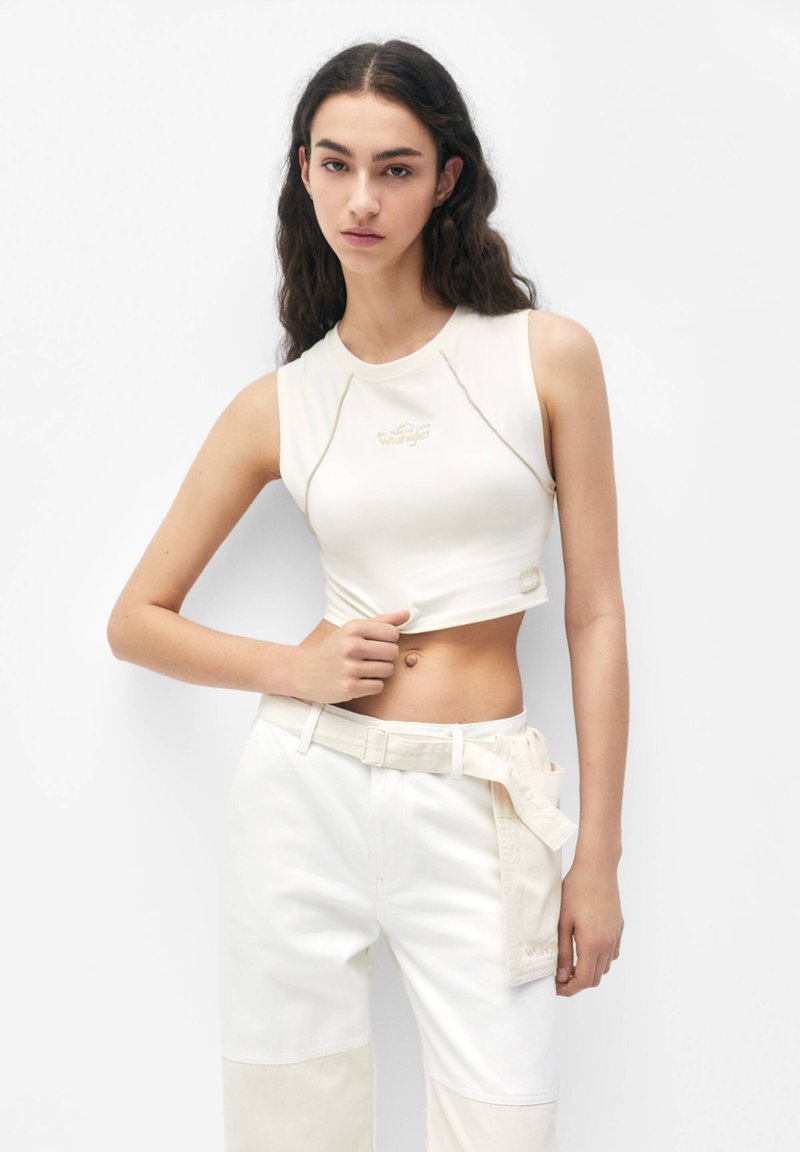 PULL&BEAR CROP Top beige Zalando.nl