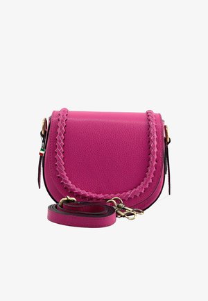 DrachenLeder, Schoudertas - fuchsia pink