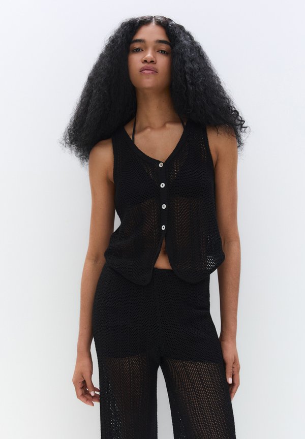 OPENWORK WITH BUTTONS - Weste