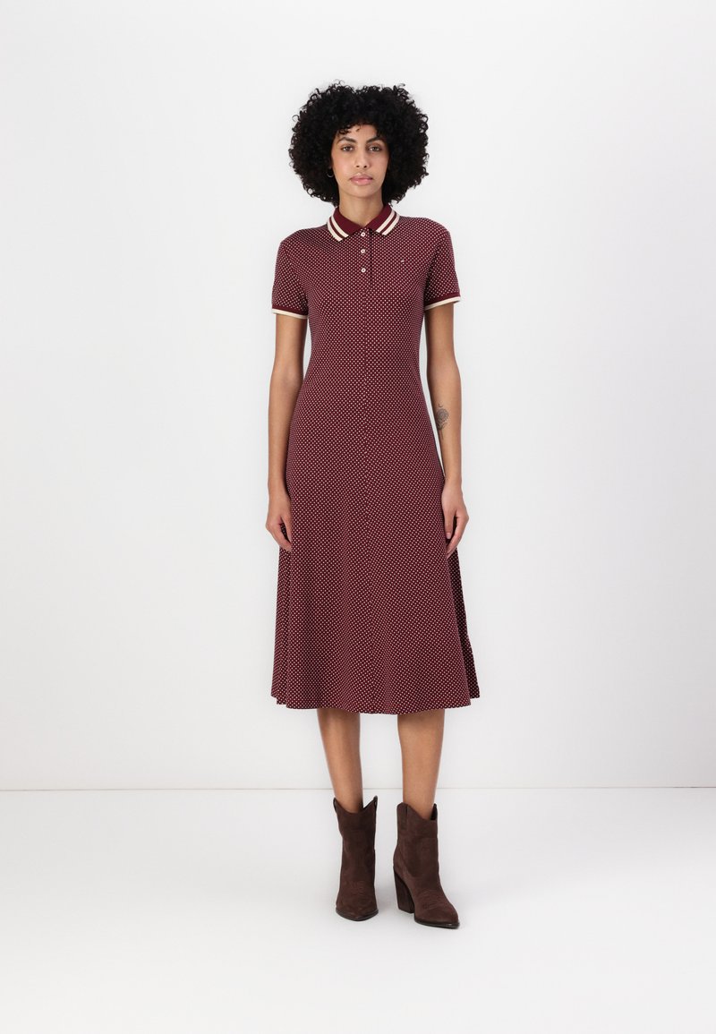 Tommy Hilfiger SLIM POLO DRESS - Dnevna haljina - red