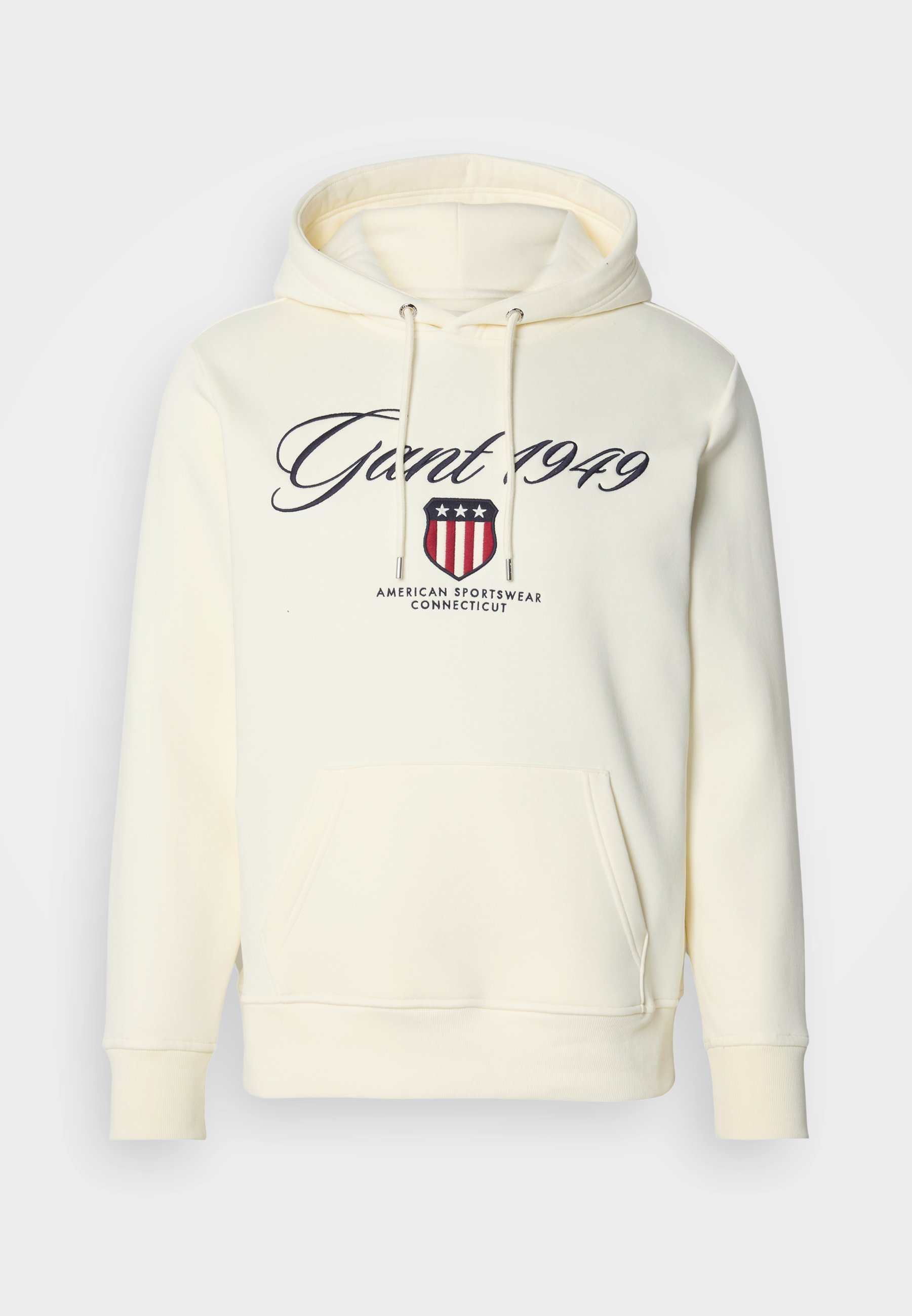 GANT GRAPHIC HOODIE - Mikina s kapucí - cream