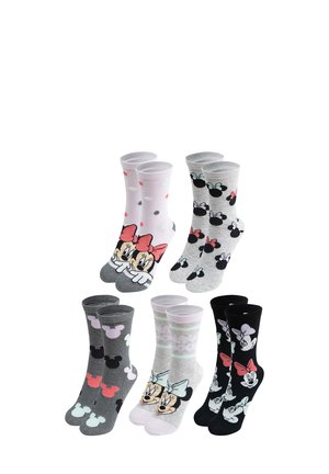 5ER PACK MINNIE MOUSE - Calze - grey