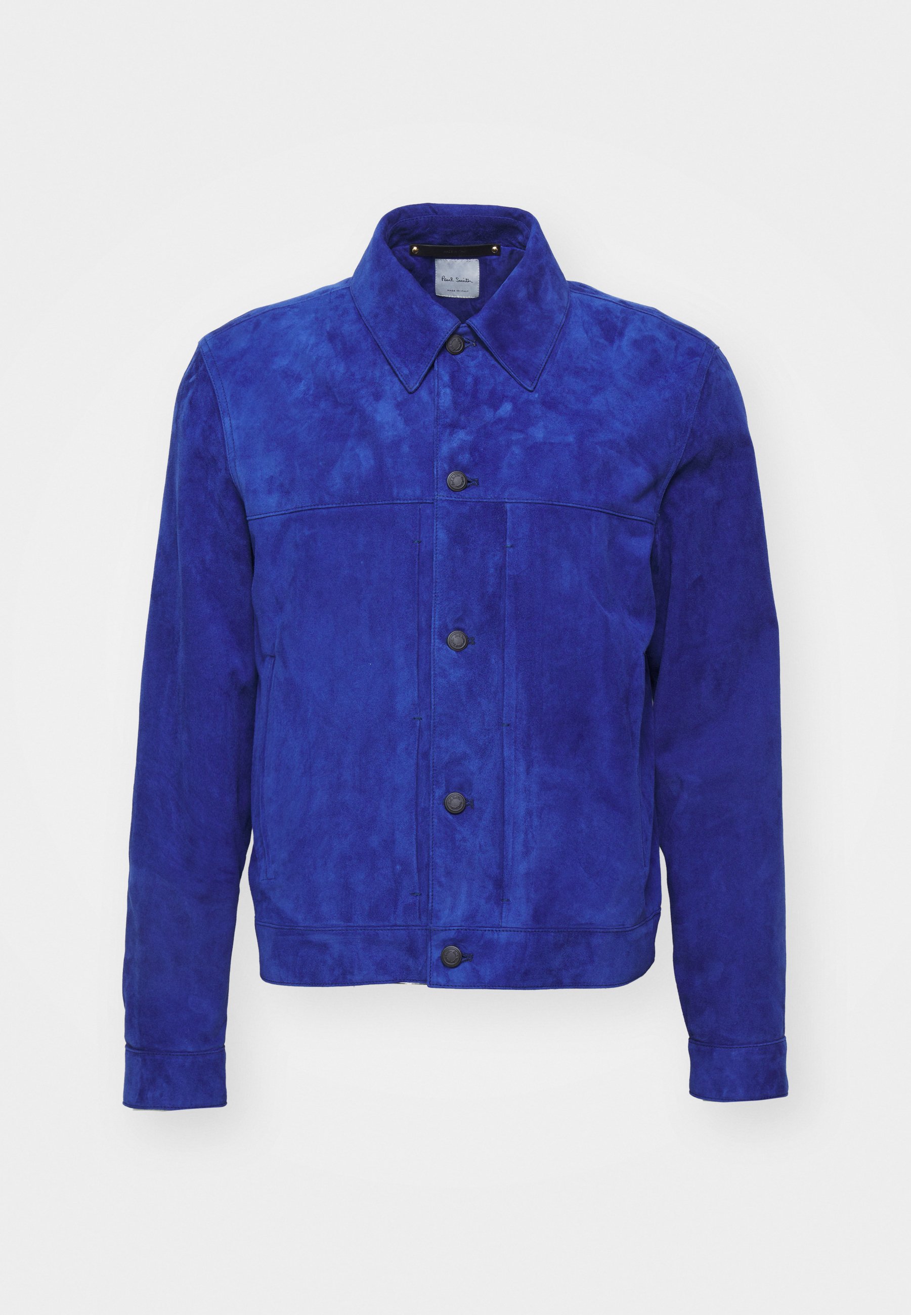 Paul Smith SLIM FIT STYLE - Leather jacket - blue - Zalando.co.uk