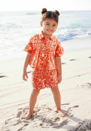 SET - Camisa - orange floral