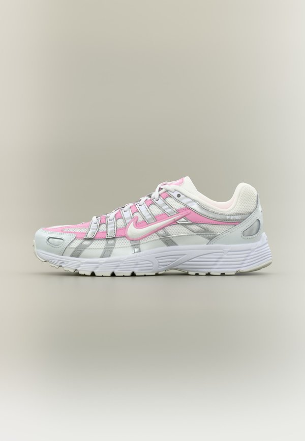 P-6000 UNISEX - Pantofi sport - white/off white/pink rise/off white/metallic silver-coloured