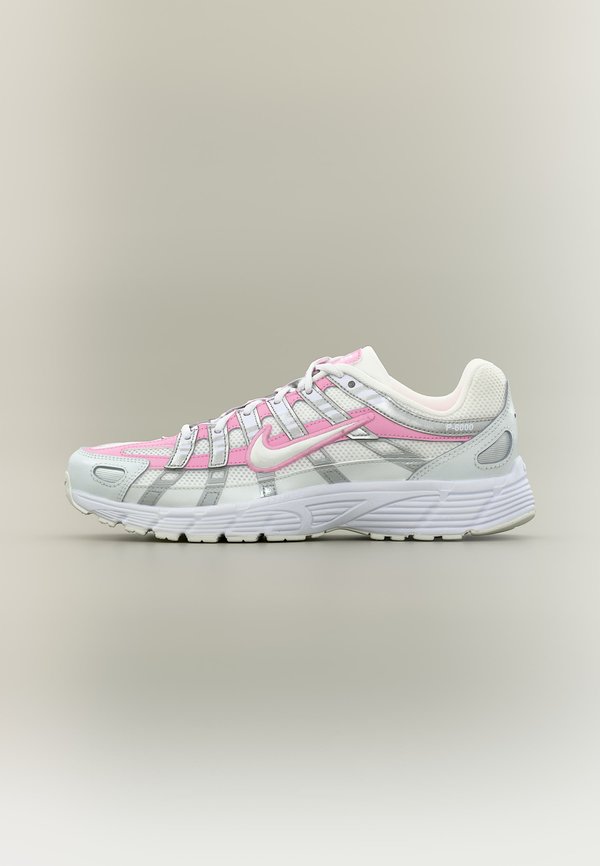 P-6000 UNISEX - Pantofi sport - white/off white/pink rise/off white/metallic silver-coloured