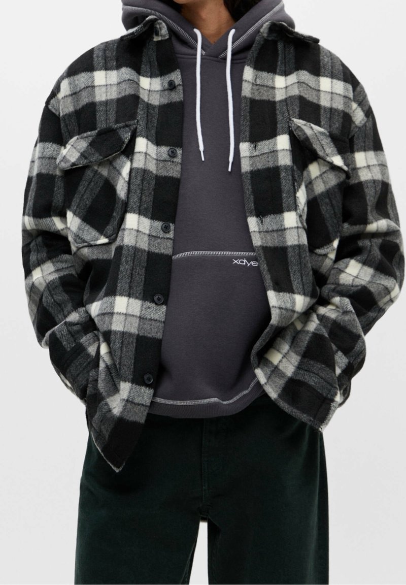 PULL&BEAR Let jakke / Sommerjakker - mottled black