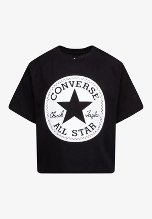 Converse SIGNATURE CHUCK PATCH BOXY TEE - T-shirt con stampa - black
