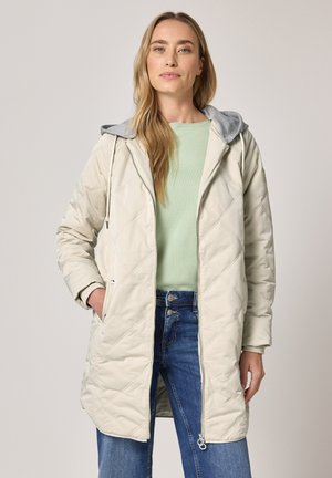 MIT ABNEHMBARER KAPUZE - Manteau d'hiver - beige