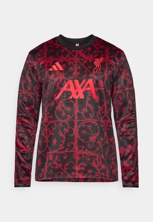 adidas Performance LIVERPOOL FC 25/26 PRE MATCH WARM TOP - Equipación de clubes - black/pure ruby