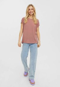 Vero Moda VMAVA PLAIN - T-shirt basic - burlwood
