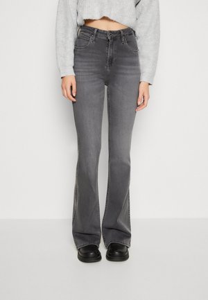 Flared jeans - grey denim