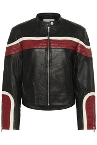 GZYVETTE BIKER - Veste en cuir - black