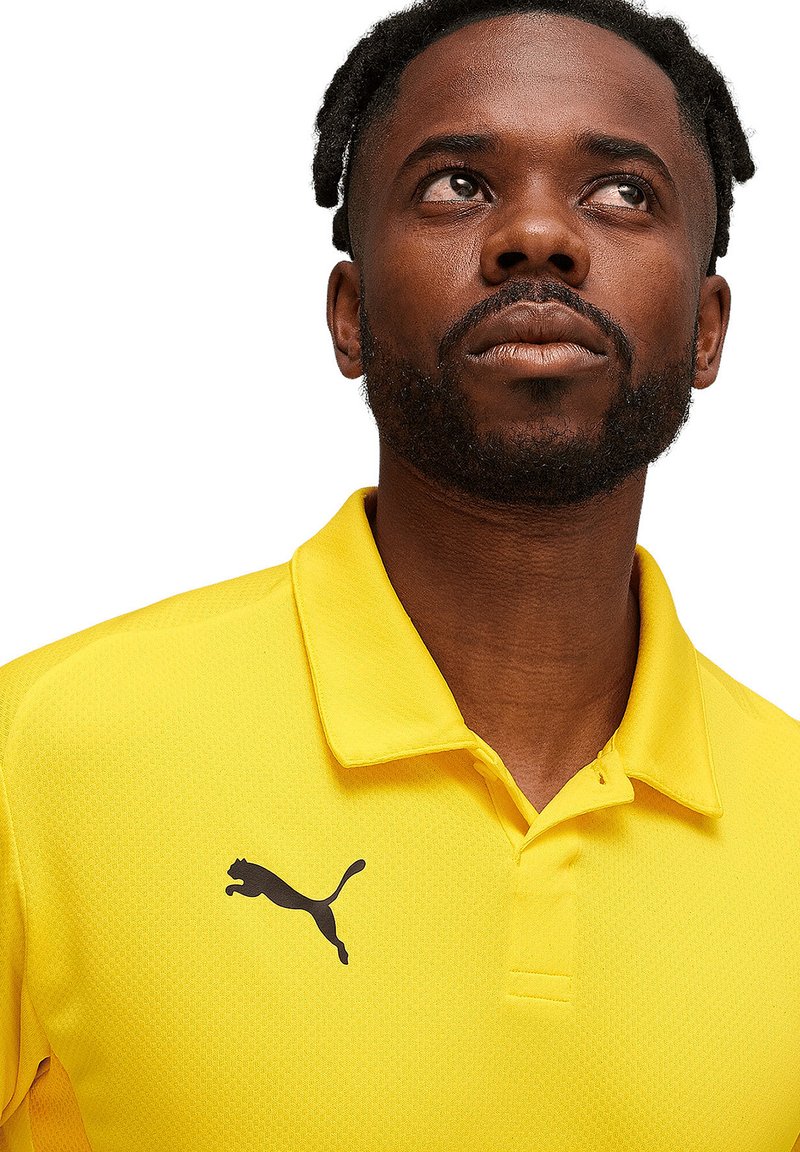 Puma TEAMGOAL - Polo shirt - gelbschwarzgelb/yellow - Zalando