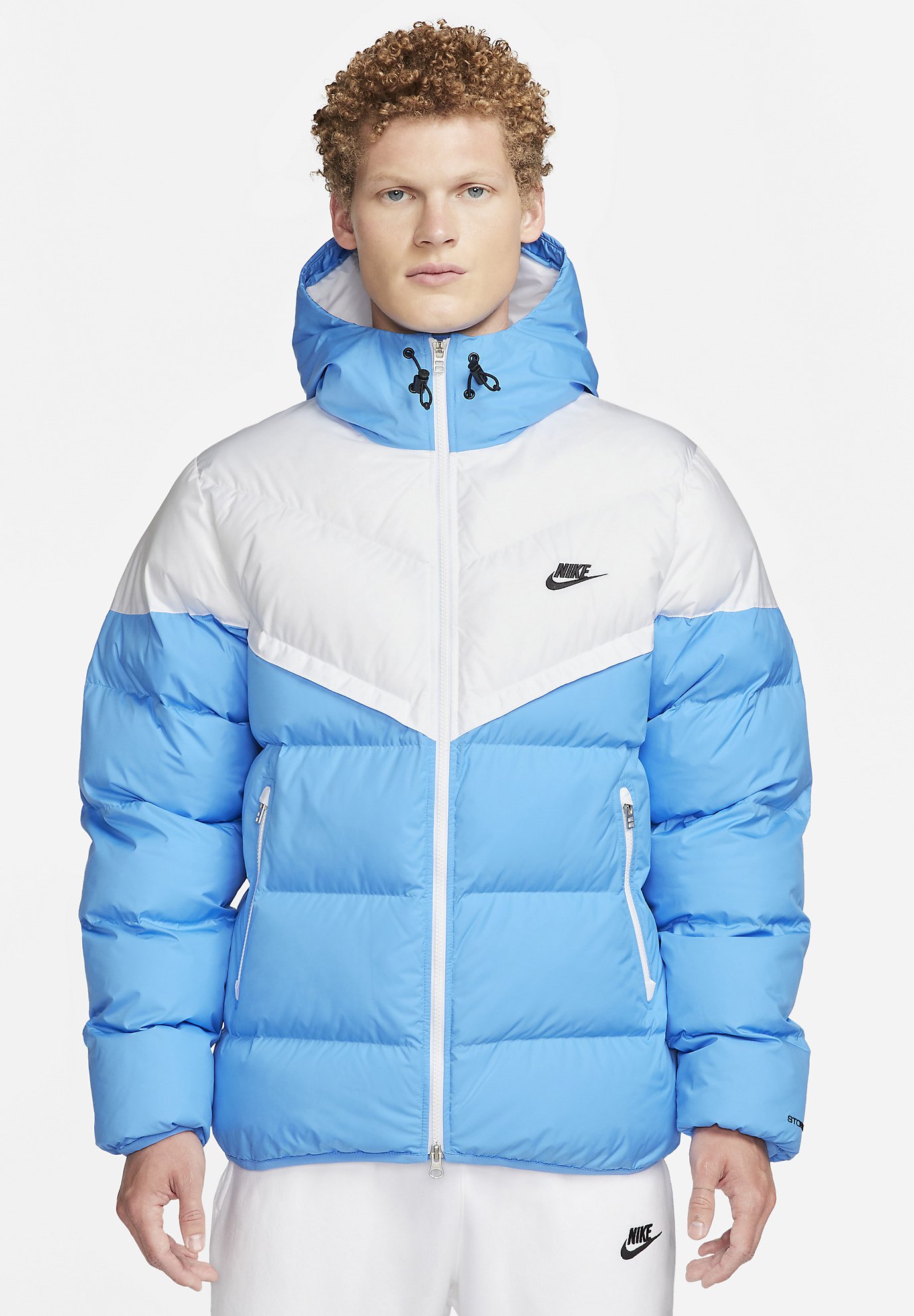 nike blue white jacket