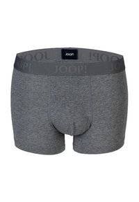 Bóxers grises de mezcla suave de algodón, con una cintura elástica con logo y un corte tradicional con una bolsa frontal de soporte.