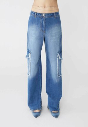 BRUNILDE WIDE LEG STRETCH - Wide Leg - blu denim