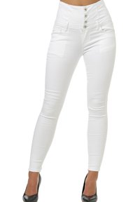 Elara HIGHWAIST  - Vaqueros pitillo - weiß