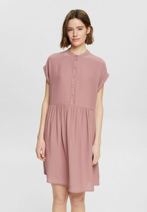MIT KNOPFLEISTE - Robe chemise - MAUVE
