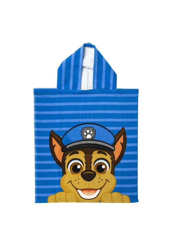 BADE-PONCHO    - Strandtuch - blau