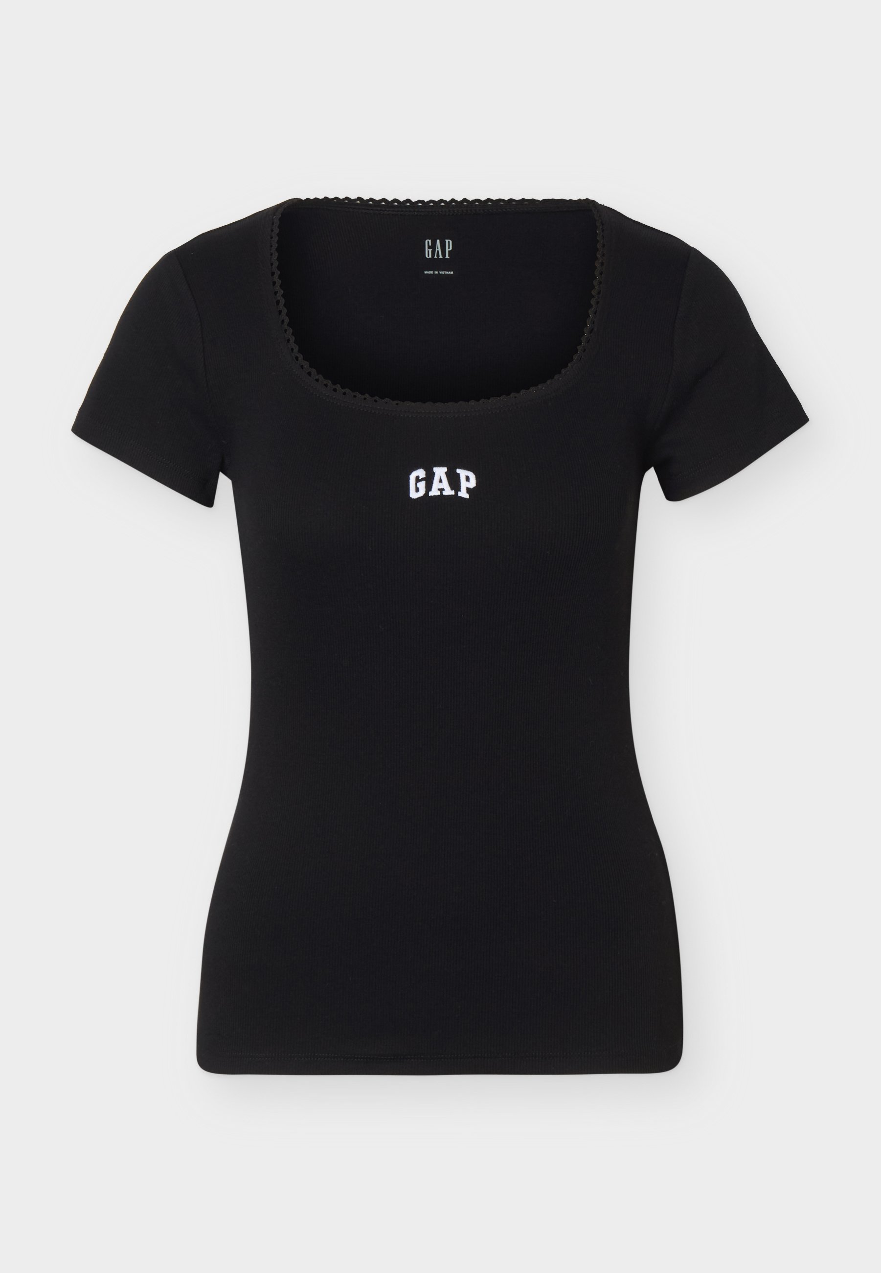 GAP LOGO HORSESHORE - Jednoduché tričko - black