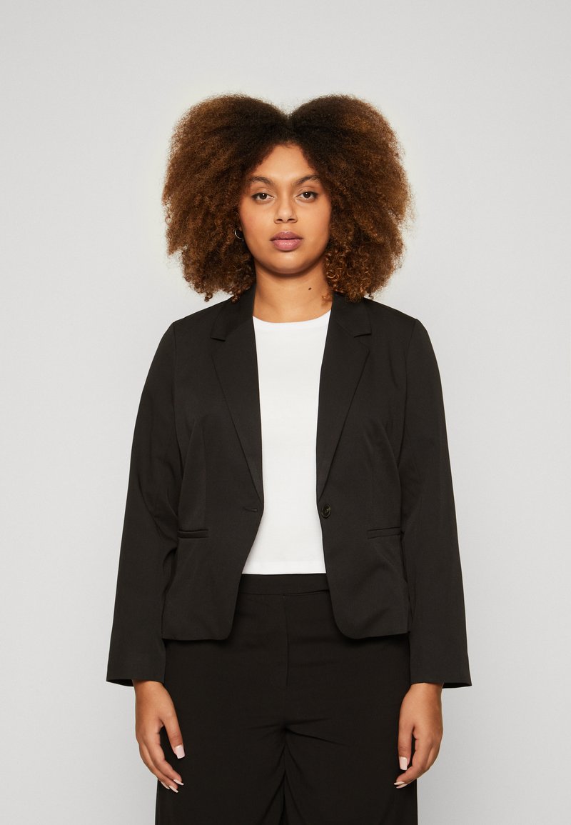 Vero Moda Curve VMCLULA SHORT FITTED - Suknjič - black