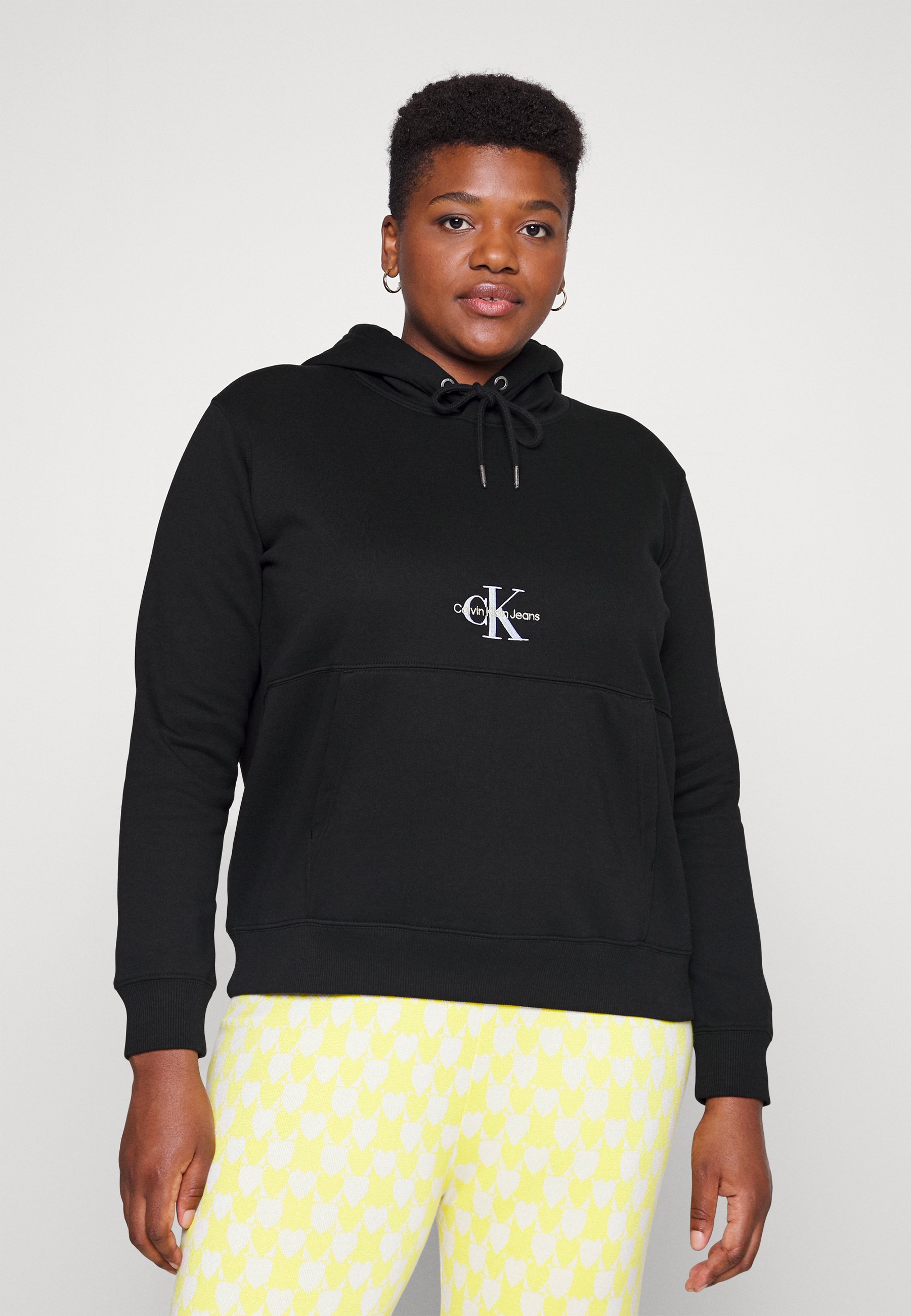 calvin klein jeans monogram logo hoodie