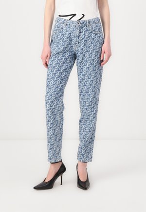 Mom Jeans - monogram blue