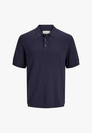 Jack & Jones, Knitted Plain Knitted - Poloshirts - azulo marino